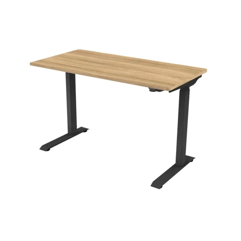 Sealey Dellonda Oak Electric Adjustable Office Standing Desk, Quiet, 70kg, 1200 x 600mm