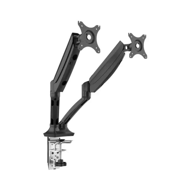 Sealey Dellonda Double Monitor Arms, 9kg Load Capacity, 10-27" Screens - Black