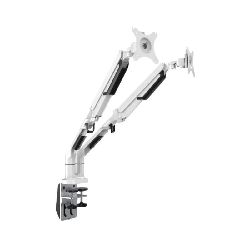 Sealey Dellonda Double Monitor Arms, 9kg Load Capacity, 17-32" Screens - White