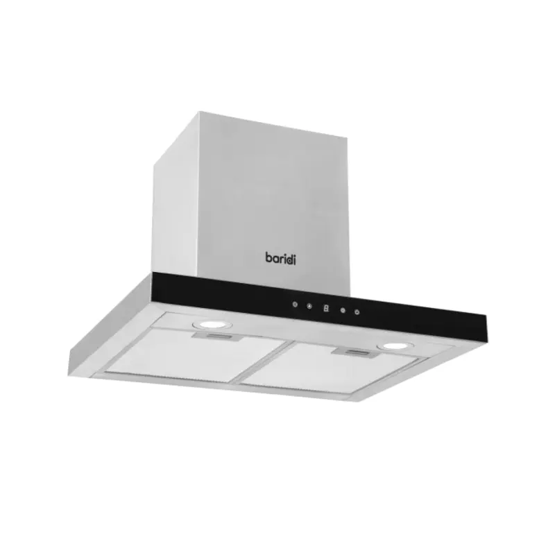 Sealey Baridi 60cm T-Shape Chimney Cooker Hood with Carbon Filters, Stainless Steel