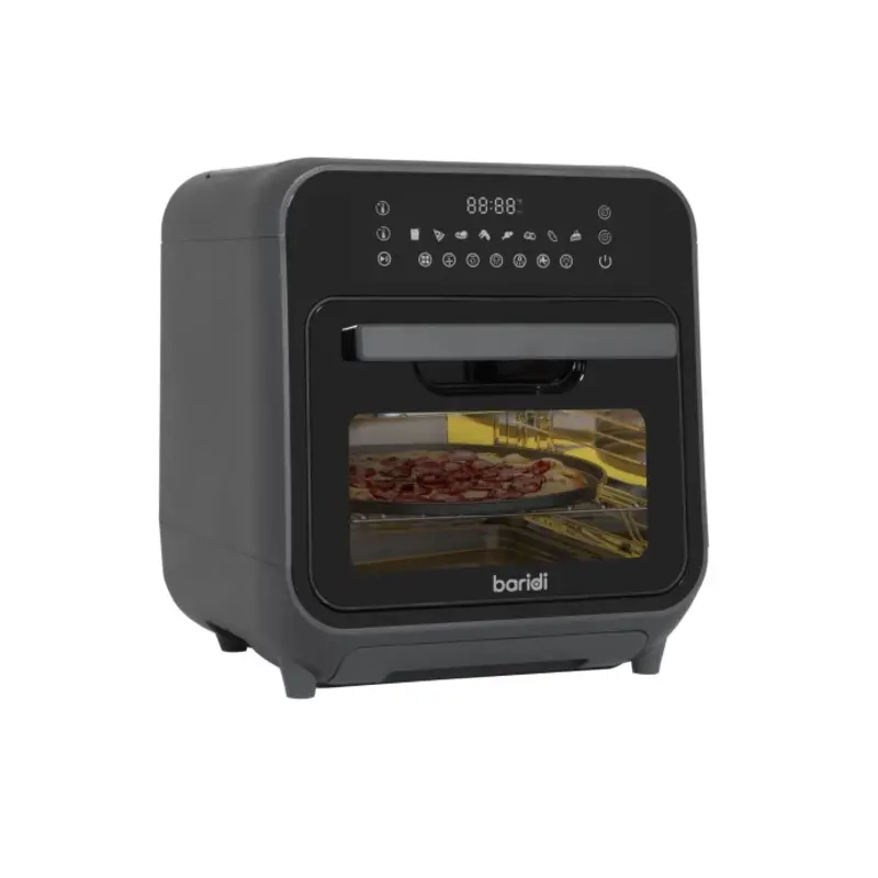Sealey Baridi Steam Air Fryer Oven, Self-Cleaning, 8 Preset Programs, 1635W, 15L, Black