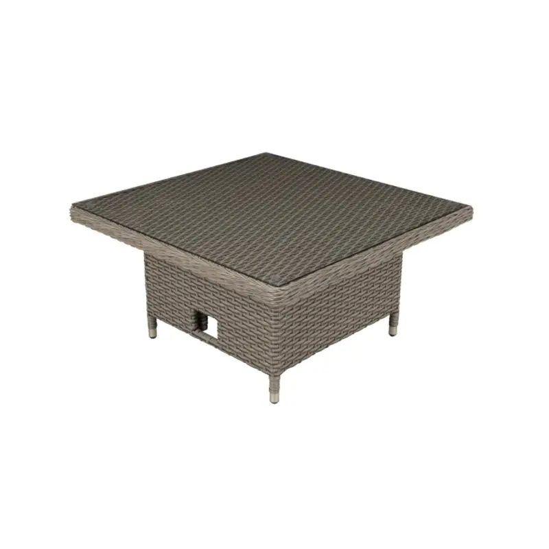 Sealey Dellonda Chester Rattan Wicker Adjustable Outdoor Dining Table, Brown
