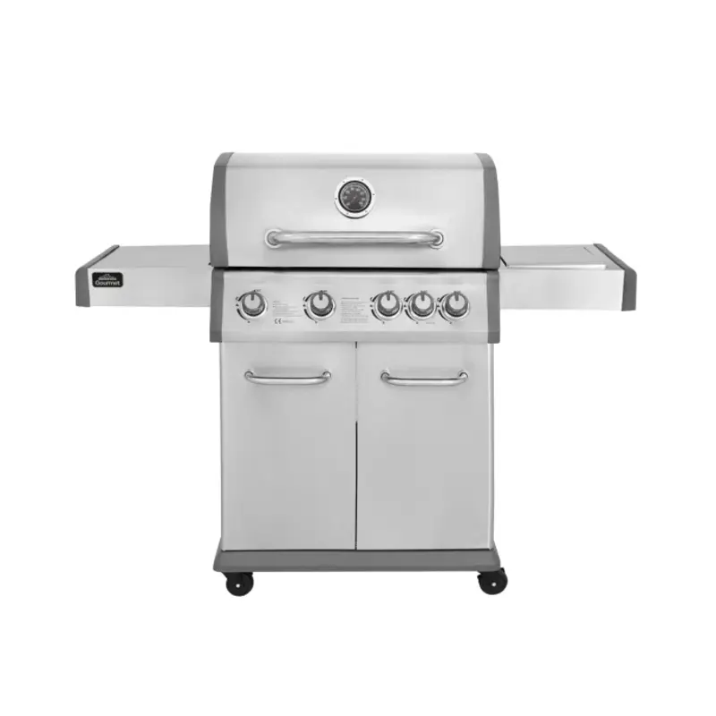 Sealey Dellonda 4+1 Burner Deluxe Gas BBQ Grill, Stainless Steel, Side Burner, Ignition