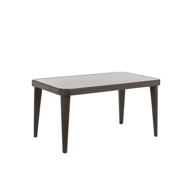 Sealey Dellonda Outdoor Dining Table Weather Resistant Glass Table 90x150cm