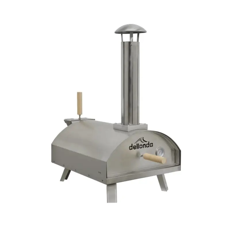 Sealey Dellonda 14" Portable Wood-Fired Pizza & Smoking Oven - Stainless Steel