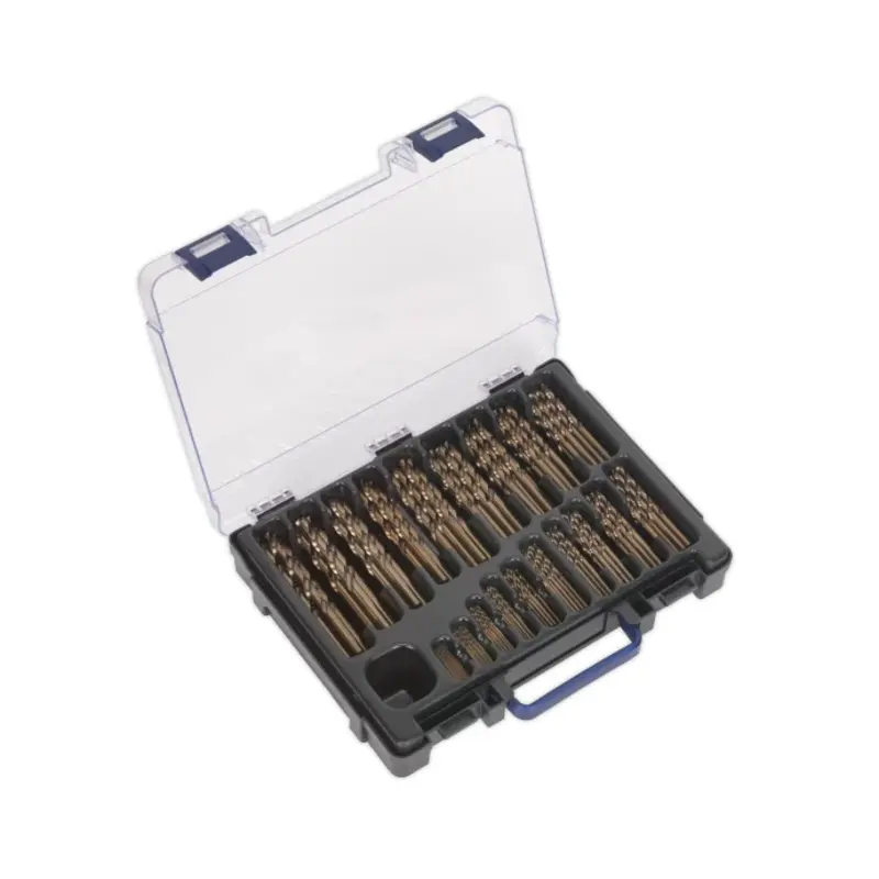 Sealey HSS Cobalt Fully Ground Drill Bit Assortment 170pc 1-10mm