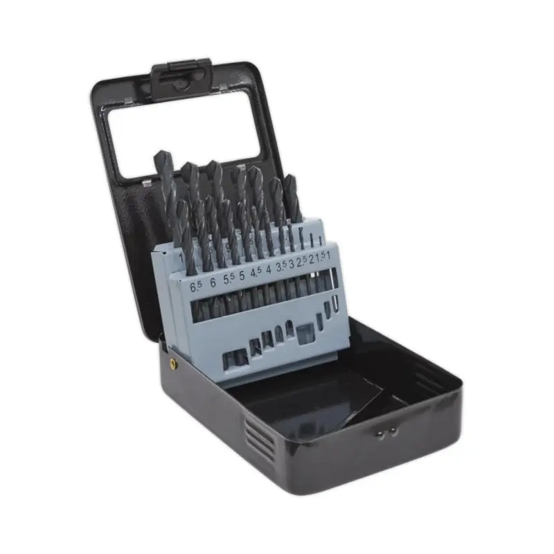 Sealey HSS Roll Forged Drill Bit Set 19pc 1-10mm