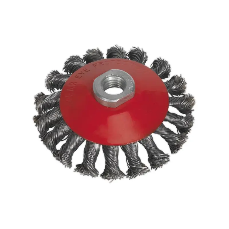 Sealey Conical Wire Brush 100mm M10 x 1.5mm