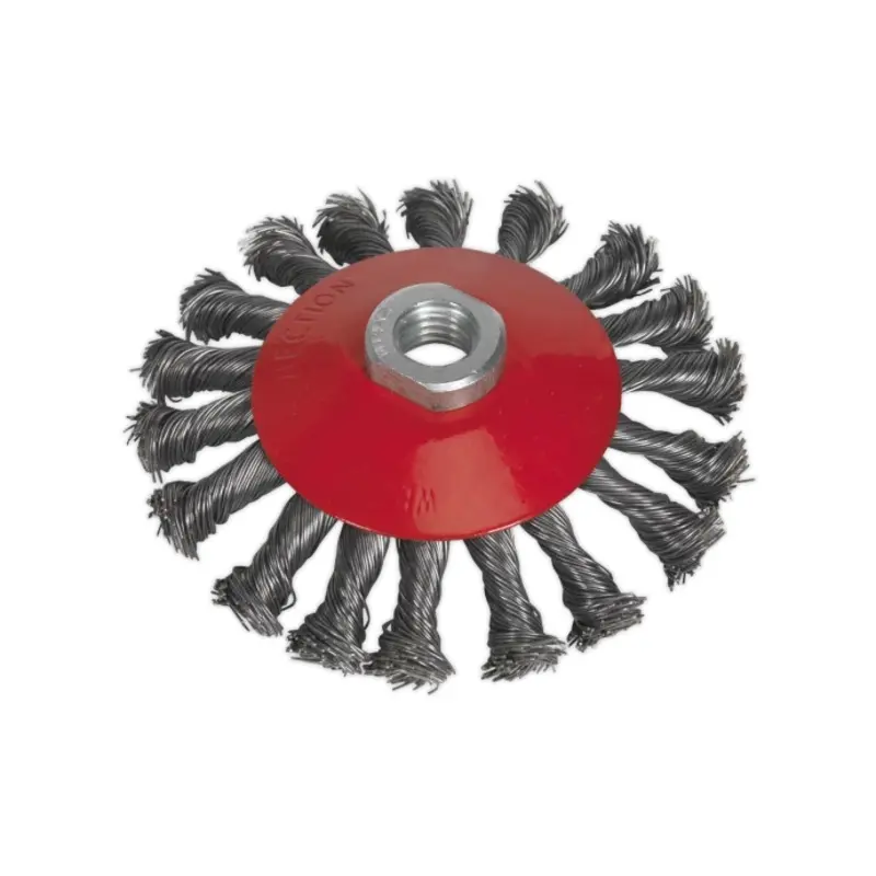Sealey Conical Wire Brush 115mm M14 x 2mm