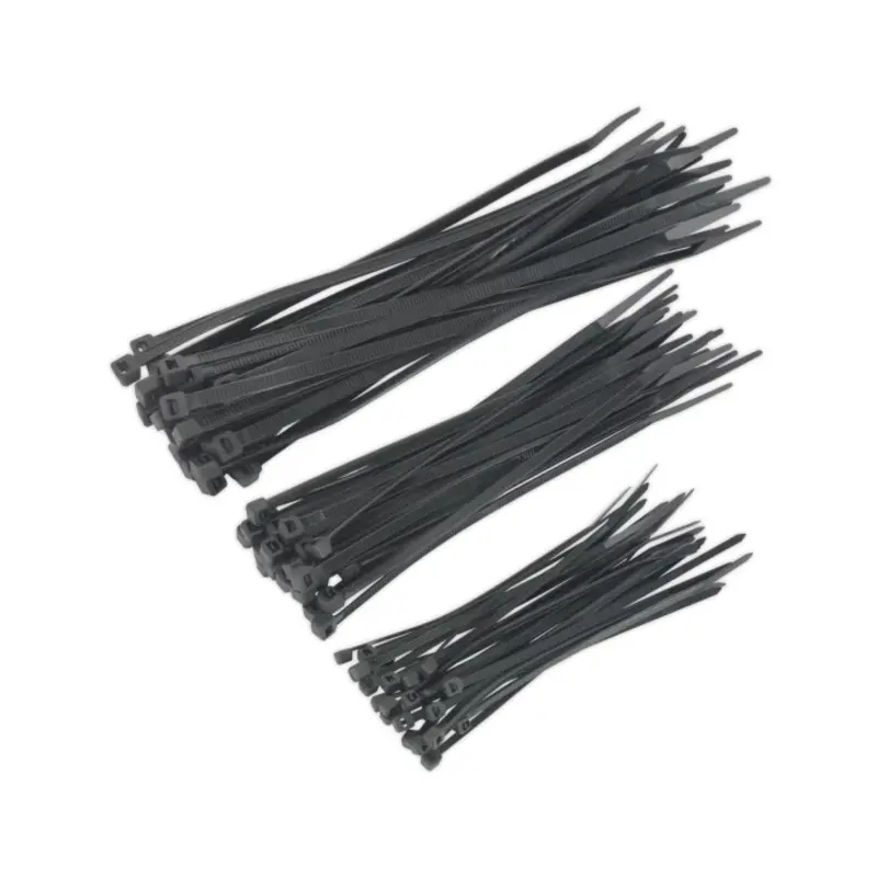 Sealey Cable Tie Assortment Black Pack of 75