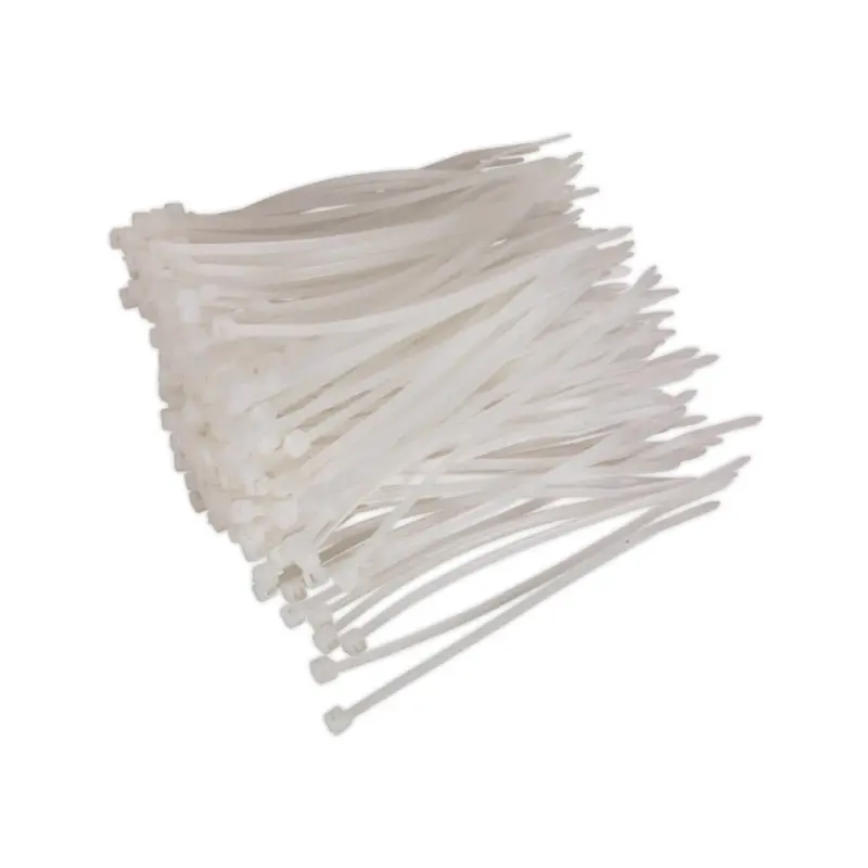 Sealey Cable Tie 100 x 2.5mm White Pack of 200