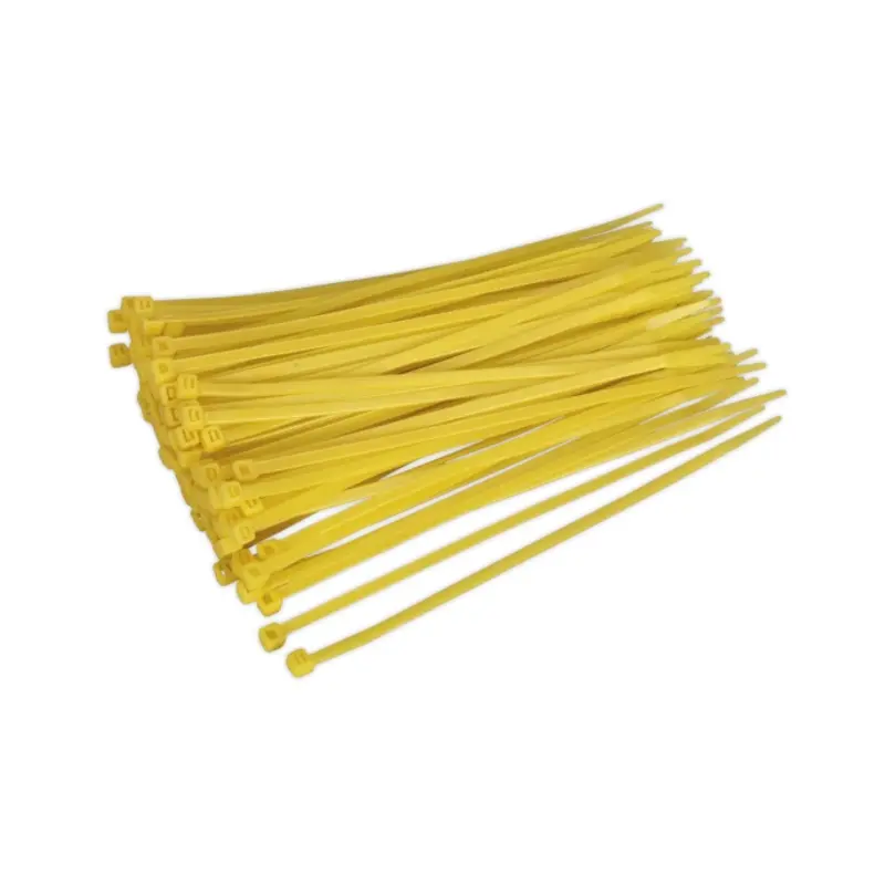 Sealey Cable Tie 200 x 4.4mm Yellow Pack of 100