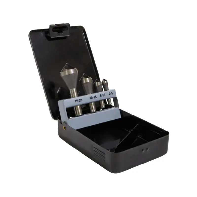 Sealey Slotted Deburring Countersink Drill Bit Set 4pc 90
