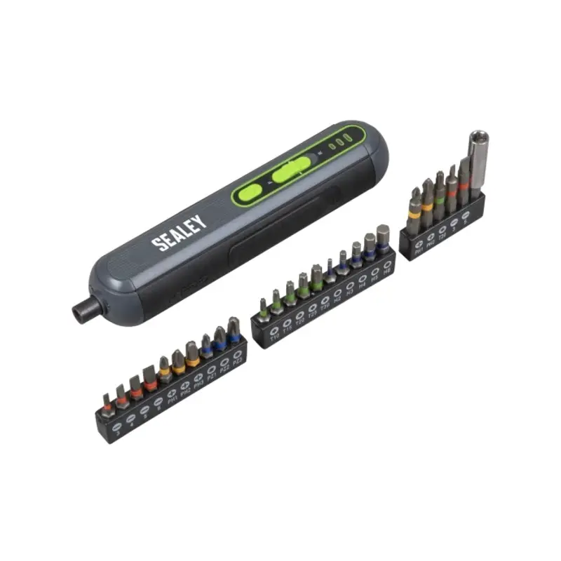 Sealey 4V Cordless Screwdriver with 25pc Bit Set
