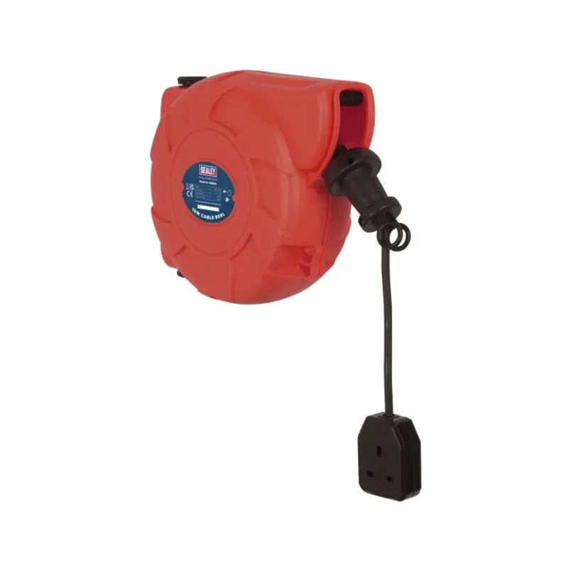 Sealey Cable Reel System Retractable 10m 1 x 230V Socket