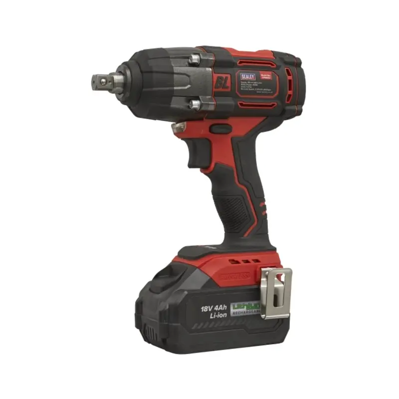 Sealey Cordless Brushless Impact Wrench 18V 4Ah Lithium-ion 1/2"Sq Drive