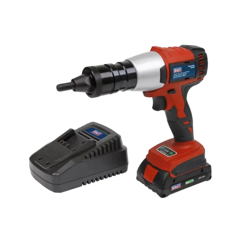 Sealey Brushless Cordless Nut Riveter 20V 2Ah Lithium-ion