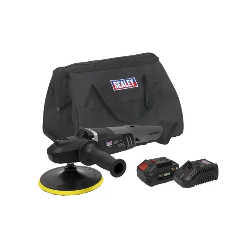Sealey Brushless Rotary Polisher Kit 180mm 20V 4Ah SV20 Series