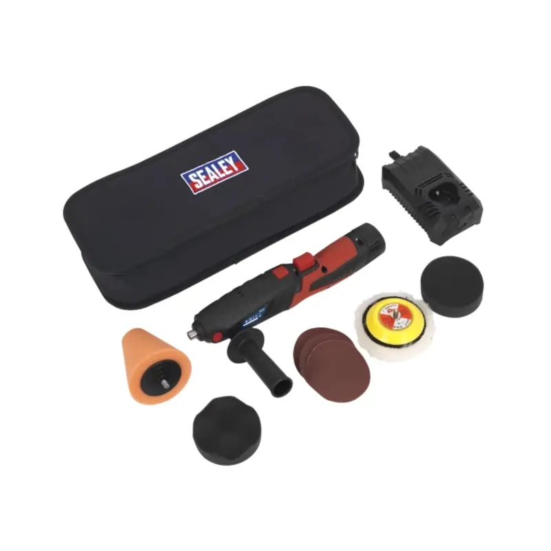 Sealey Cordless Mini Sander/Polisher Kit 75mm 12V Lithium-ion