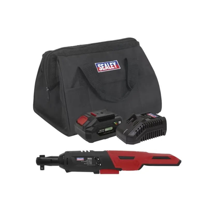 Sealey Cordless Ratchet Wrench Kit  3/8"Sq Drive 60Nm 20V 4Ah SV20 Series