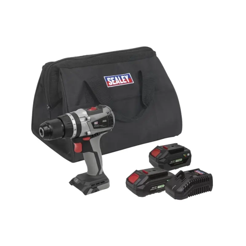 Sealey Brushless Combi Drill Kit 13mm 20V SV20 Series - 2 Batteries