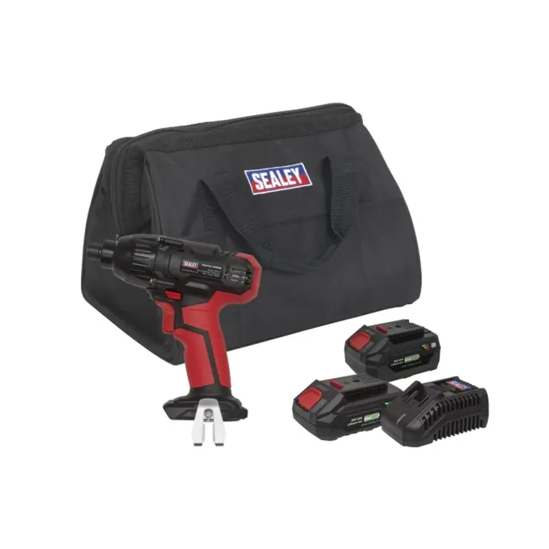 Sealey Impact Driver Kit 1/4"Hex Drive 20V SV20 Series - 2 Batteries