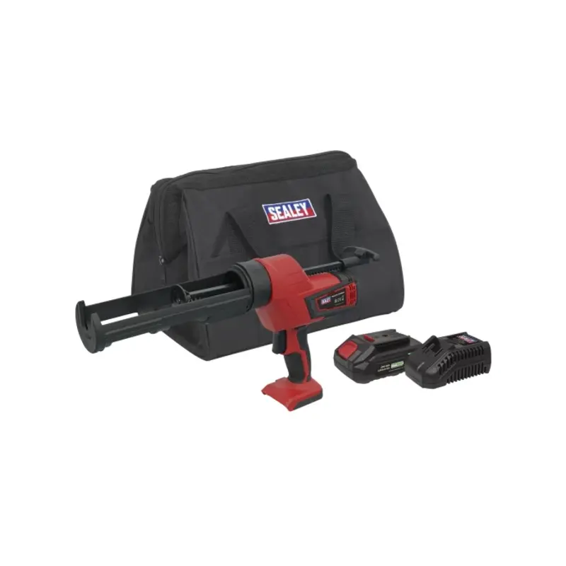 Sealey Cordless 20V 2Ah SV20 Series Caulking Gun Kit 310ml