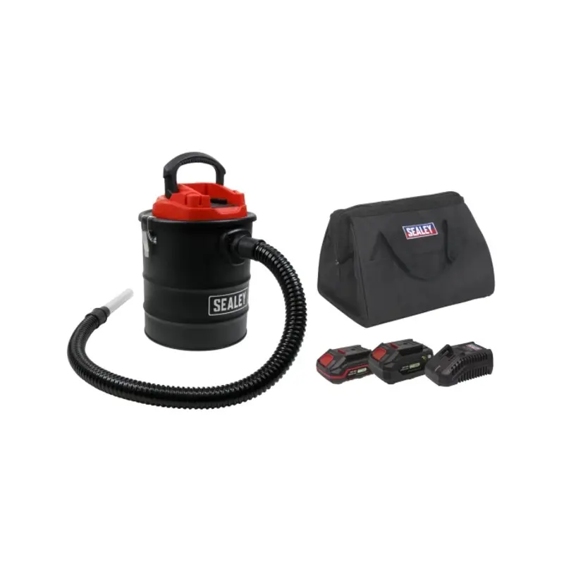 Sealey Handheld Ash Vacuum Cleaner 20V SV20 Series 15L Kit - 2 Batteries