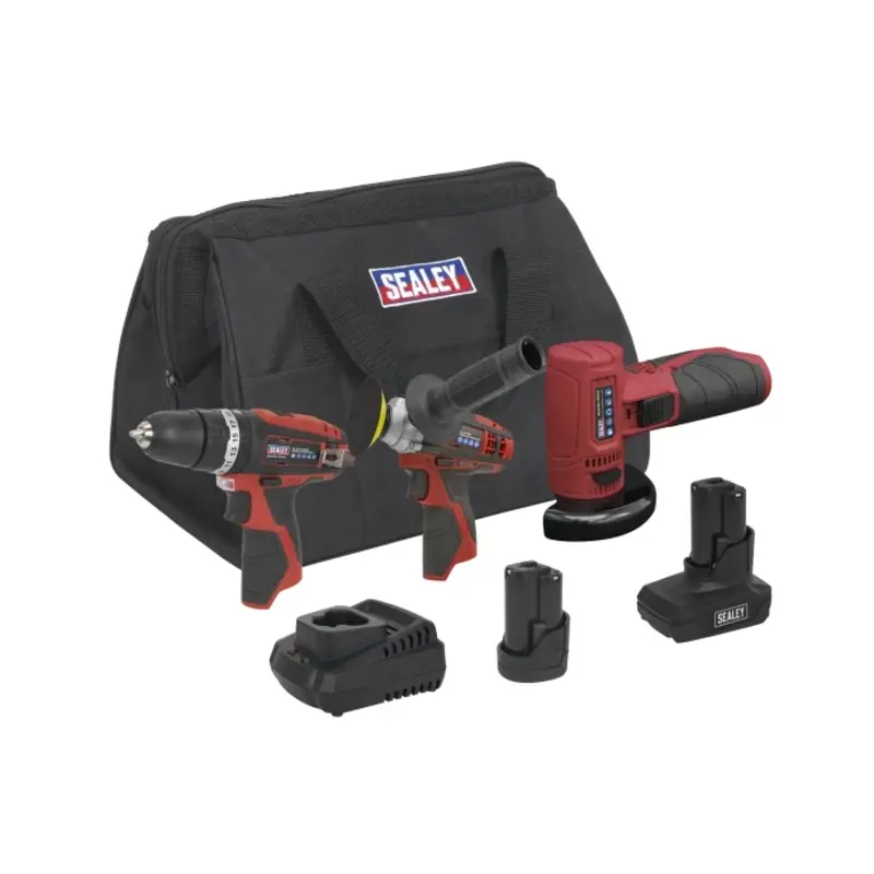 Sealey 3 x 12V SV12 Series Cordless Power Tool Combo Kit