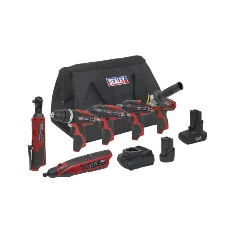 Sealey 6 x 12V SV12 Series Cordless Power Tool Combo Kit