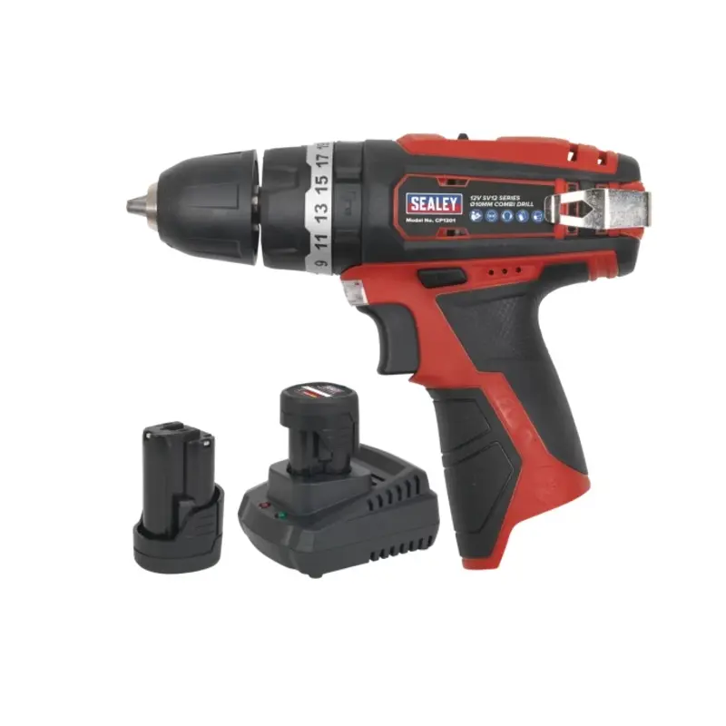 Sealey Combi Drill Kit 10mm 12V SV12 Series - 2 Batteries