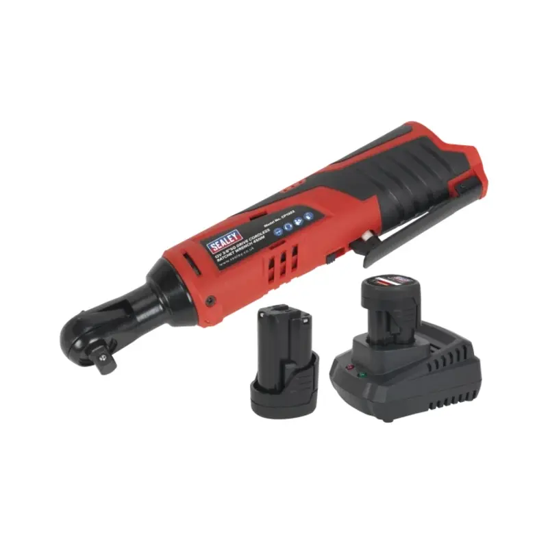 Sealey Ratchet Wrench Kit 3/8"Sq Drive 12V SV12 Series - 2 Batteries