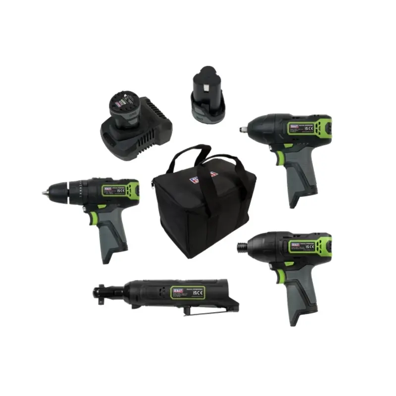 Sealey 4 x 10.8V SV10.8 Series Cordless Combo Kit - 2 Batteries
