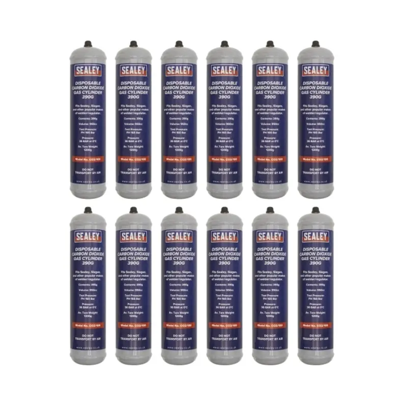 Sealey Gas Cylinder Disposable Carbon Dioxide 390g - Box of 12