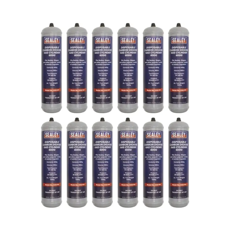 Sealey Gas Cylinder Disposable Carbon Dioxide 600g - Box of 12