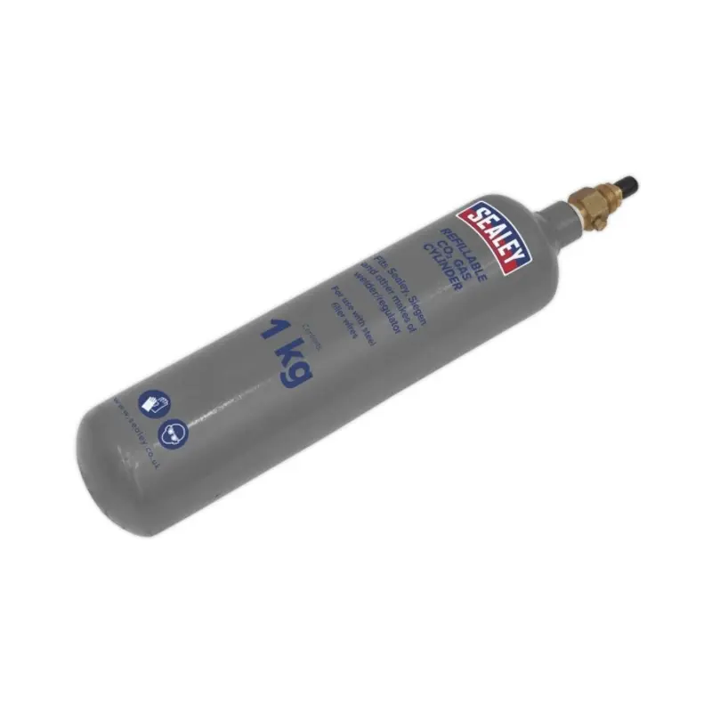Sealey Gas Cylinder Refillable Carbon Dioxide 1kg