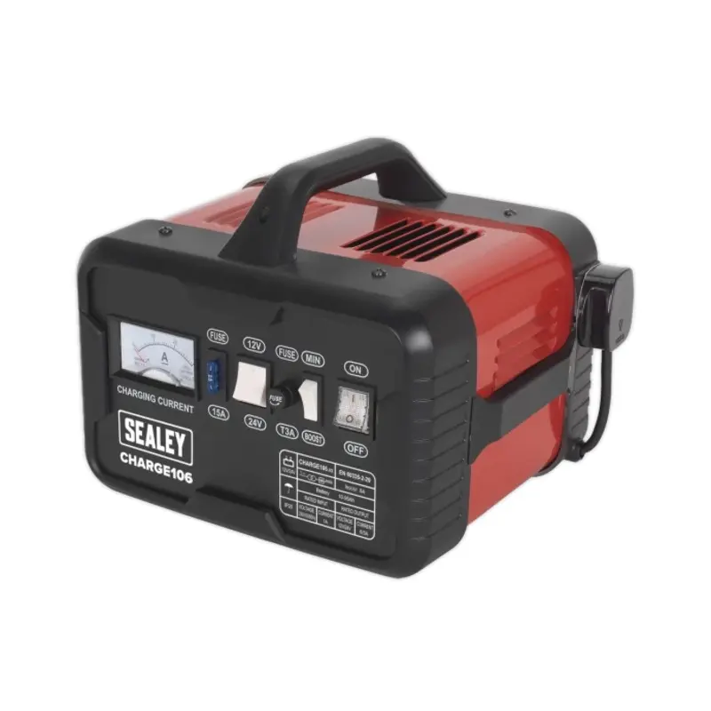 Sealey Battery Charger 8A 12/24V 230V