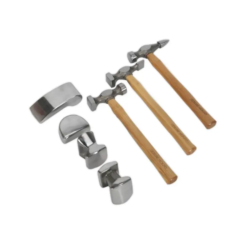Sealey Panel Beating Set 7pc Drop-Forged Hickory Shafts