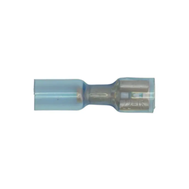 Sealey Heat Shrink Push-On Terminal 6.4mm Female Blue Pack of 25