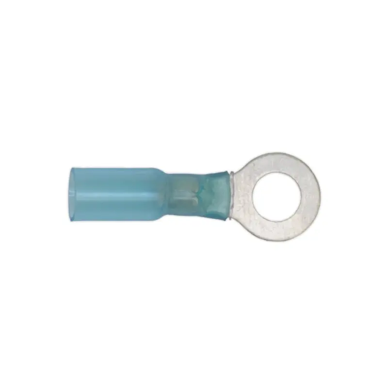 Sealey Heat Shrink Ring Terminal 8.4mm Blue Pack of 25