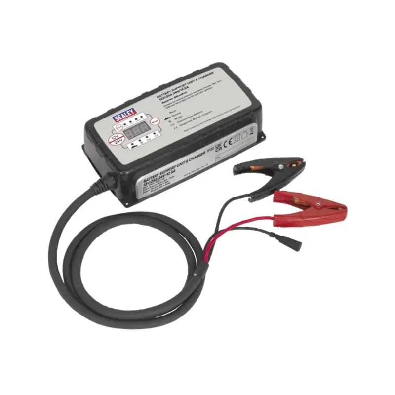 Sealey Battery Support Unit & Charger 12V-25A/24V-12.5A