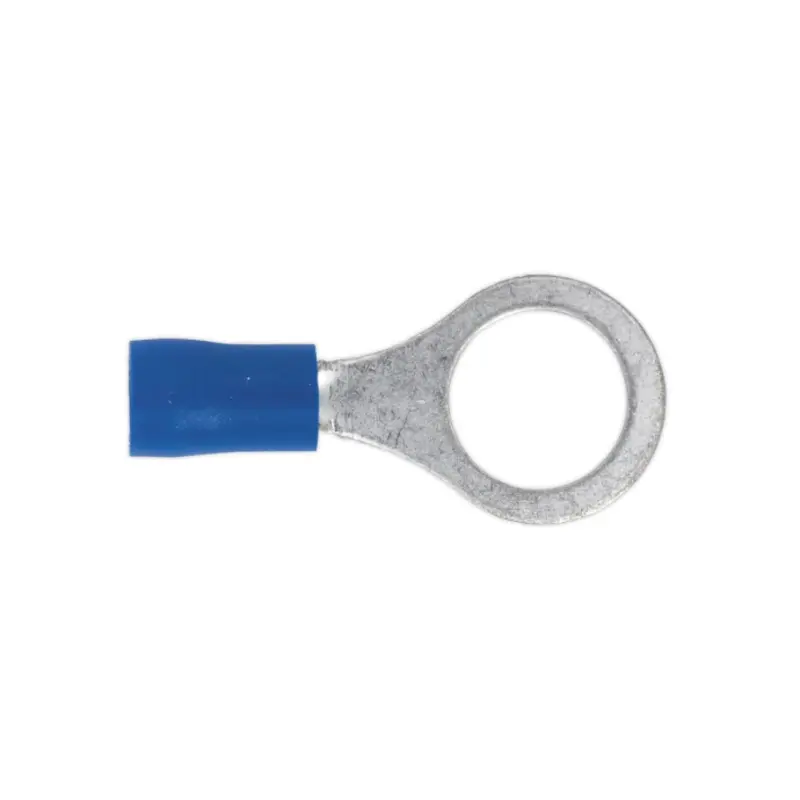 Sealey Easy-Entry Ring Terminal 10.5mm (3/8") Blue Pack of 100