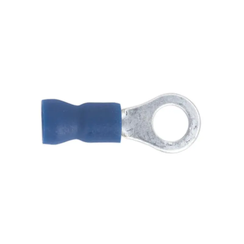 Sealey Easy-Entry Ring Terminal 5.3mm (2BA) Blue Pack of 100