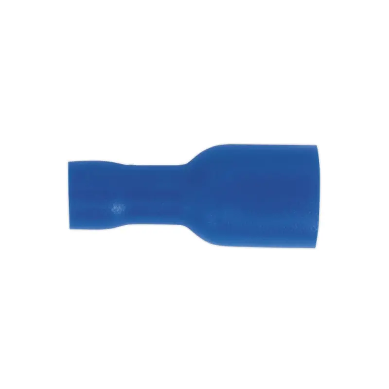 Sealey Fully Insulated Terminal 6.3mm Female Blue Pack of 100