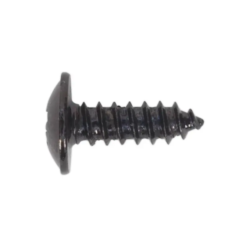 Sealey Self-Tapping Screw 4.2 x 13mm Flanged Head Black Pozi Pack of 100