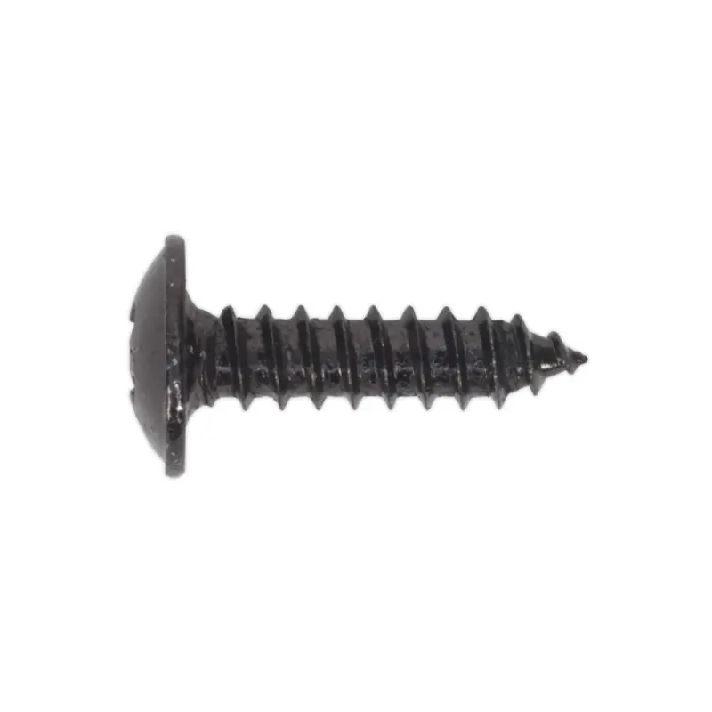 Sealey Self-Tapping Screw 4.2 x 16mm Flanged Head Black Pozi Pack of 100