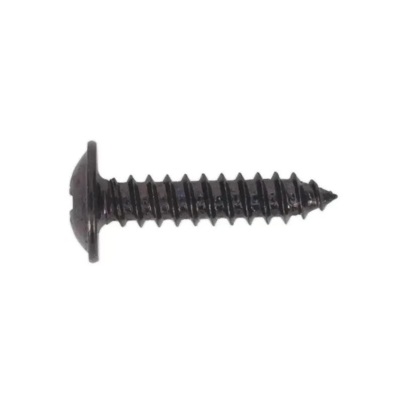 Sealey Self-Tapping Screw 4.2 x 19mm Flanged Head Black Pozi Pack of 100