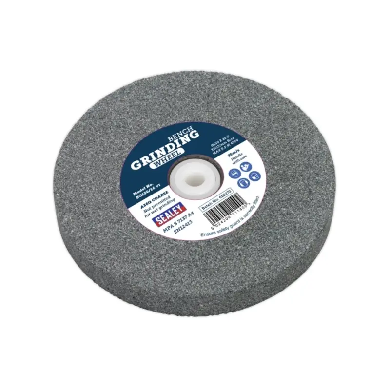Sealey Grinding Stone 150 x 20mm 32(13)mm Bore A36Q Coarse