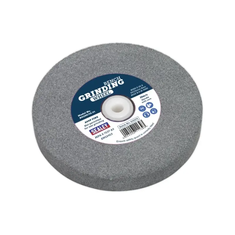Sealey Grinding Stone 150 x 20mm 32(13)mm Bore A60P Fine