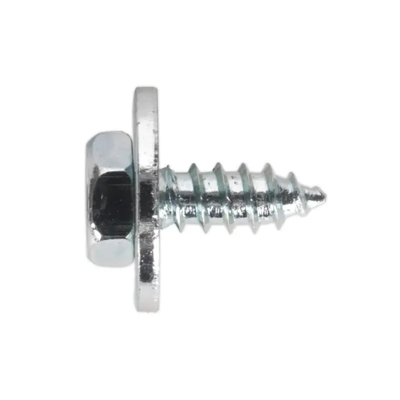 Sealey Acme Screw with Captive Washer #10 x 3/4" Zinc Pack of 100